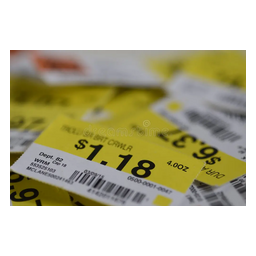 بطاقة حرارية، 70x40 مم، أصفر/أبيض، 1 عمود، قلب بوصة 1، 300 ملصق/رول